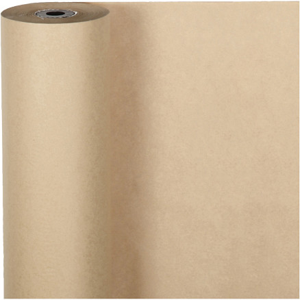 Geschenkpapier , B 50 cm, 60 g, Natur, 100 m/ 1 Rolle von Diverse
