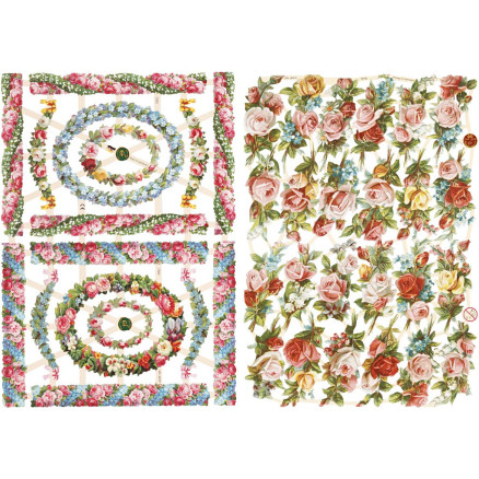 Glänzende Bilder, kleine Blumen, Blatt 16,5x23,5 cm, 2 Blatt/ 1 Pk. Glänzende Bilder, kleine Blumen, Blatt 16,5x23,5 cm, 2 Blatt/ 1 Pk. von Diverse