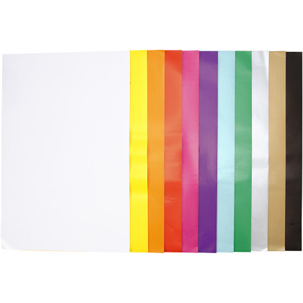 Glanzpapier, Blatt 32x48 cm, 80 g, Sortierte Farben, 11x25 Bl./ 1 Pck Glanzpapier, Blatt 32x48 cm, 80 g, Sortierte Farben, 11x25 Bl./ 1 Pck von Diverse