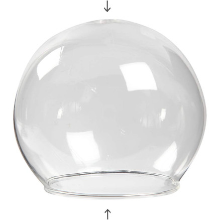 Glaskugel ohne Boden, D 8 cm, Lochgröße 5 cm, Transparent, 4 Stk/ 1 Pck Glaskugel ohne Boden, D 8 cm, Lochgröße 5 cm, Transparent, 4 Stk/ 1 Pck von Diverse