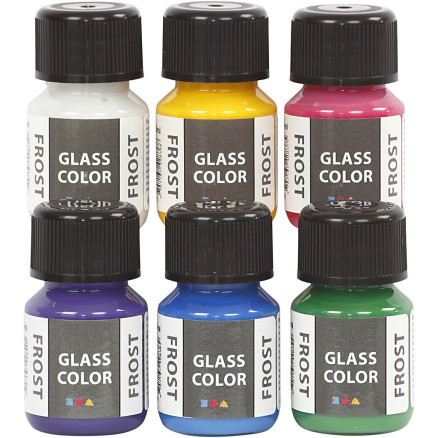 Glass Color Frost, Sortierte Farben, 6x30 ml/ 1 Pck von Diverse