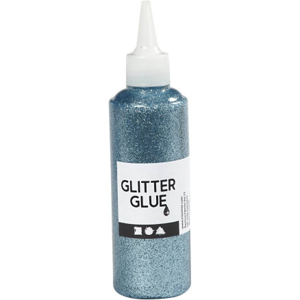 Glitzerkleber, Hellblau, 118 ml/ 1 Fl. Glitzerkleber, Hellblau, 118 ml/ 1 Fl. von Diverse