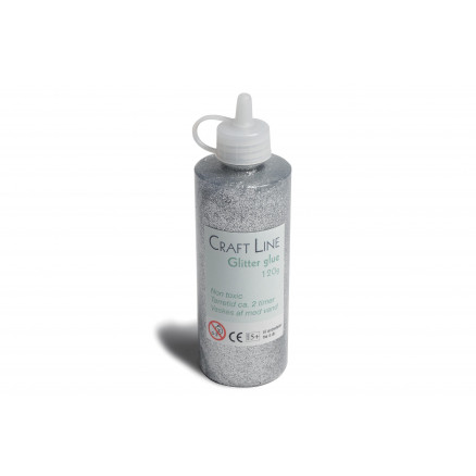 Glitzerkleber Silber 120g von Diverse