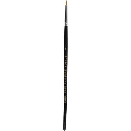 Gold Line Pinsel, Nr. 0, L 17 cm, B 1 mm, rund, 12 Stk/ 1 Pck von Diverse