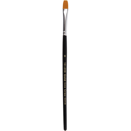 Gold Line Pinsel, Nr. 8, L 18,5 cm, B 8 mm, Flach, 12 Stk/ 1 Pck von Diverse
