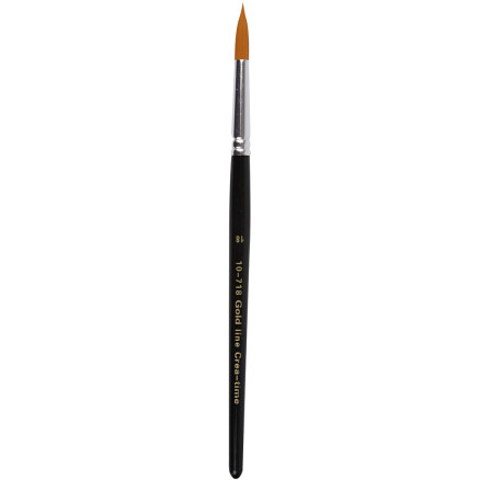 Gold Line Pinsel, Nr. 18, L 20 cm, B 7 mm, rund, 6 Stk/ 1 Pck von Diverse