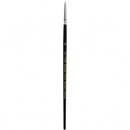 Gold Line Pinsel, Nr. 0, B: 1,5 mm, rund, 12 Stk. von Diverse