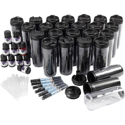 Gruppen-Kreativset Thermobecher, H 17,5 cm, D 7 cm, 1 Set von Diverse