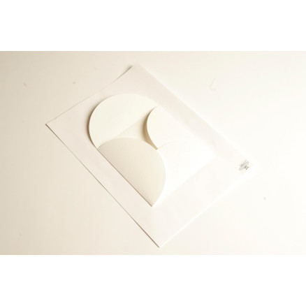 Faltbare Umschläge Weiß 14x14cm 160g - 25 Stk von Diverse