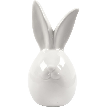 Hase, H 11,4 cm, D 5,5 cm, Weiß, 12 Stk/ 1 Pck Hase, H 11,4 cm, D 5,5 cm, Weiß, 12 Stk/ 1 Pck von Diverse