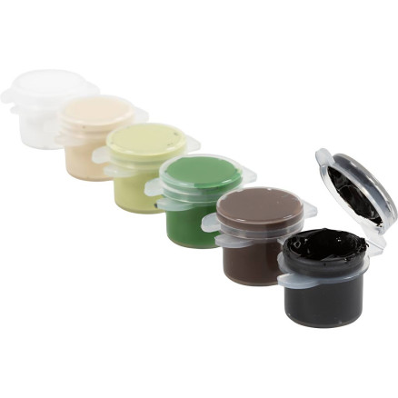 Hobbyfarbe Plus Color, Natur, 6x5 ml/ 1 Pck von Diverse