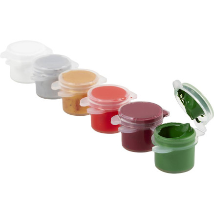 Hobbyfarbe Plus Color, Weihnachtsfarben, 6x5 ml/ 1 Pck von Diverse