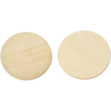Holzknöpfe, D 50 mm, Dicke 10 mm, 50 Stk/ 1 Pck Holzknöpfe, D 50 mm, Dicke 10 mm, 50 Stk/ 1 Pck von Diverse