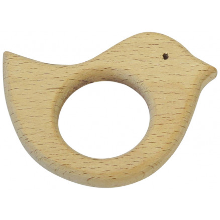 Holzring Vogel 7.1x5.3cm - 1 Stück von Diverse