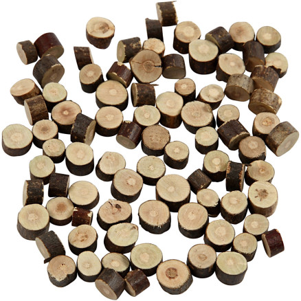 Holz-Mix, D 7-10 mm, Dicke 4-5 mm, 230 g/ 1 Pck von Diverse