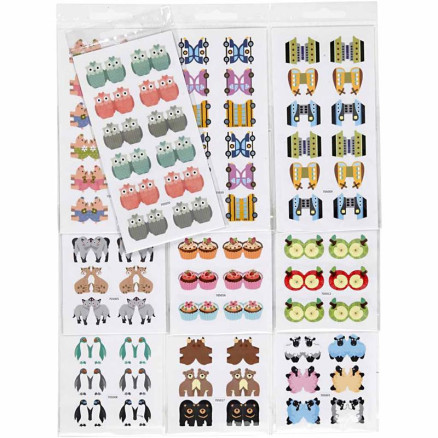 Index Sticker, Blatt 7,5x15 cm, 10 Pck/ 1 Pck von Diverse