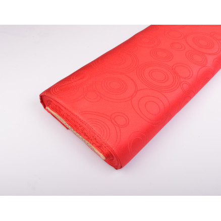 Tischdeckenstoff Jacquard 595 Rot 145cm - 50cm von Diverse