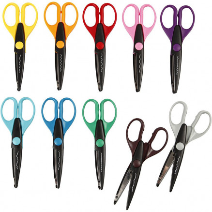 Kantenscheren/ Dekorscheren, L: 16cm, 10 Stk Kantenscheren/ Dekorscheren, L: 16cm, 10 Stk von Diverse