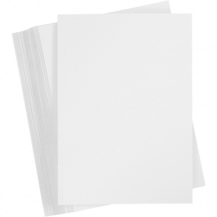 Karton, A5 148x210mm, 250g, 100 Blatt, Weiß von Diverse
