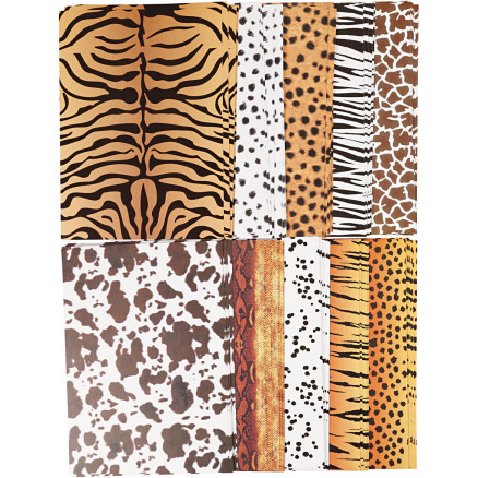 Karton, Tierfell, A4, Blatt 210x297 mm, 300 g, 100 Bl./ 1 Pck von Diverse