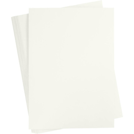 Karton, farbig, A2, Blatt 420x594 mm, 180 g, Naturweiß, 100 Bl./ 1 Pck von Diverse