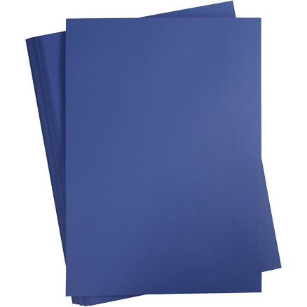 Karton, farbig, A2, Blatt 420x594 mm, 180 g, Dunkelblau, 100 Bl./ 1 Pc von Diverse
