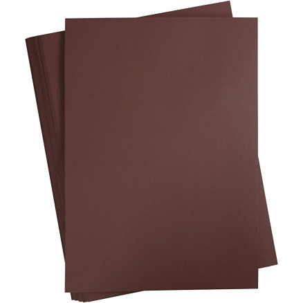 Karton, farbig, A2, Blatt 420x594 mm, 180 g, Dunkelbraun, 100 Bl./ 1 P von Diverse