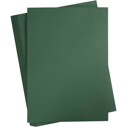 Karton, farbig, A2, Blatt 420x594 mm, 180 g, Dunkelgrün, 100 Bl./ 1 Pc von Diverse
