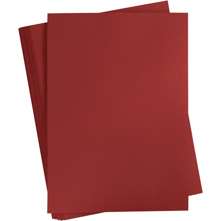 Karton, farbig, A2, Blatt 420x594 mm, 180 g, Dunkelrot, 100 Bl./ 1 Pck von Diverse