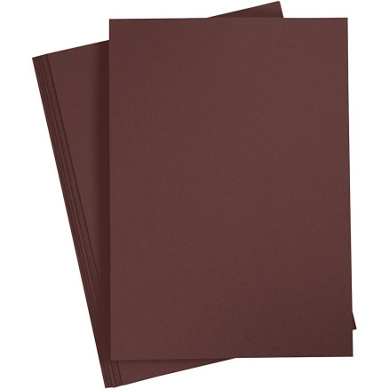 Karton, farbig, A4, Blatt 210x297 mm, 180 g, Dunkelbraun, 20 Bl./ 1 Pck Karton, farbig, A4, Blatt 210x297 mm, 180 g, Dunkelbraun, 20 Bl./ 1 Pck von Diverse