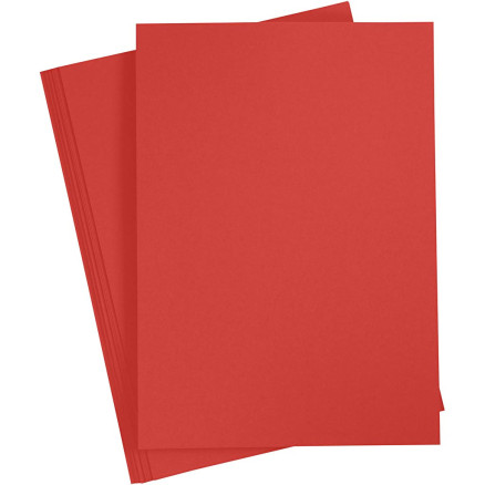 Karton, farbig, A4, Blatt 210x297 mm, 180 g, Rot, 20 Bl./ 1 Pck Karton, farbig, A4, Blatt 210x297 mm, 180 g, Rot, 20 Bl./ 1 Pck von Diverse