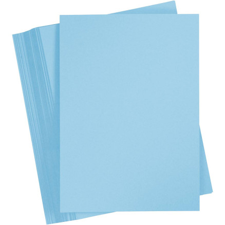 Karton, farbig, A4, Blatt 210x297 mm, 180 g, Hellblau, 100 Bl./ 1 Pck Karton, farbig, A4, Blatt 210x297 mm, 180 g, Hellblau, 100 Bl./ 1 Pck von Diverse