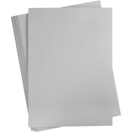 Karton, farbig, A2, Blatt 420x594 mm, 180 g, Grau, 100 Bl./ 1 Pck von Diverse