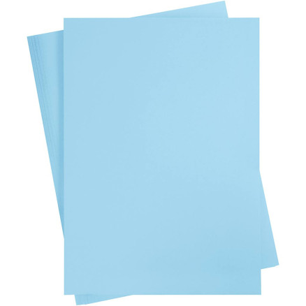 Karton, farbig, A2, Blatt 420x594 mm, 180 g, Hellblau, 100 Bl./ 1 Pck von Diverse