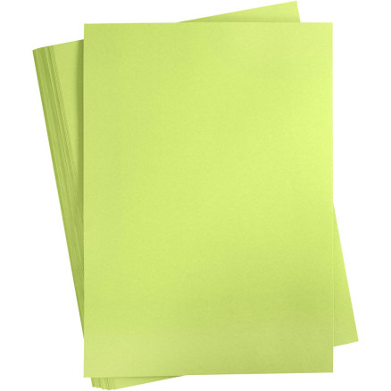 Karton, farbig, A2, Blatt 420x594 mm, 180 g, Hellgrün, 100 Bl./ 1 Pck von Diverse