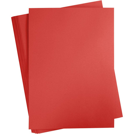 Karton, farbig, A2, Blatt 420x594 mm, 180 g, Rot, 100 Bl./ 1 Pck von Diverse