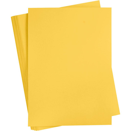 Karton, farbig, A2, Blatt 420x594 mm, 180 g, Sonnengelb, 100 Bl./ 1 Pck von Diverse