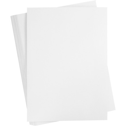 Karton, farbig, A2, Blatt 420x594 mm, 180 g, Weiß, 100 Bl./ 1 Pck von Diverse