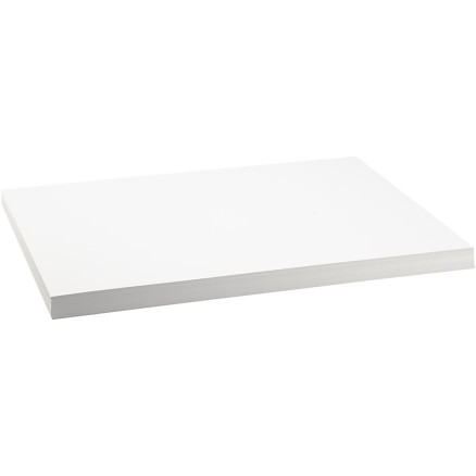 Karton, farbig, A2, Blatt 420x594 mm, 250 g, Weiß, 100 Bl./ 1 Pck von Diverse