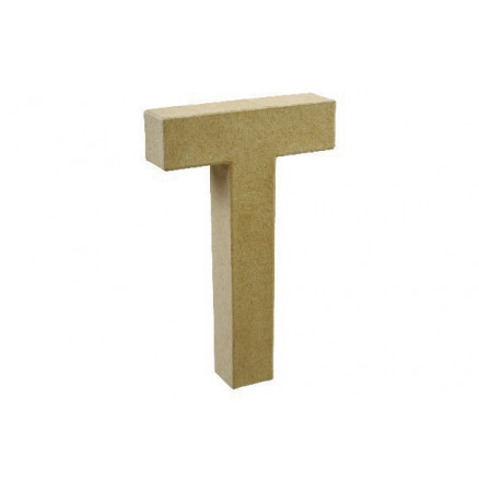 Karton Buchstabe T 20x11,5cm - 1 Stück von Diverse