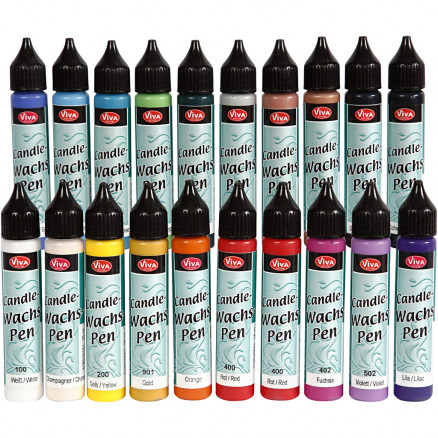 Kerzenwach-Stifte, 20x25ml, Farbenmix von Diverse