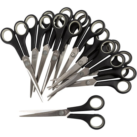 Kinderscheren, L 17 cm, für Rechts- und Linkshänder , 12 Stk/ 1 Pck von Diverse