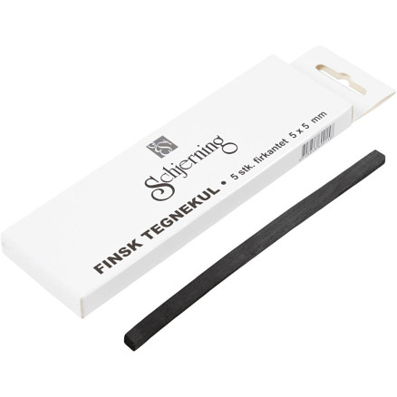 Kohlestifte, L 15 cm, Größe 5x5 mm, 5 Stk/ 1 Pck von Diverse