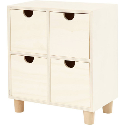 Kommode, H 23 cm, T 11,5 cm, B 20 cm, 1 Stk Kommode, H 23 cm, T 11,5 cm, B 20 cm, 1 Stk von Diverse
