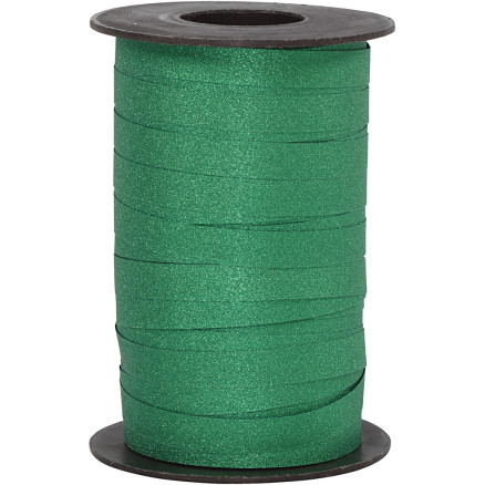 Kräuselband, B 10 mm, Glitter, Grün, 100 m/ 1 Rolle Kräuselband, B 10 mm, Glitter, Grün, 100 m/ 1 Rolle von Diverse