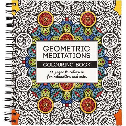 Kreatives Malbuch Geometrische Meditation 19,5x23cm - 64 Seiten Kreatives Malbuch Geometrische Meditation 19,5x23cm - 64 Seiten von Diverse