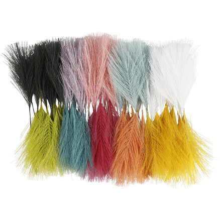 Künstliche Federn, L 15 cm, B 8 cm, 100 Stk/ 1 Pck von Diverse