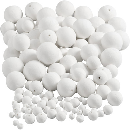 Kugel, D 12+15+20+30+40+50 mm, Weiß, 240 Stk/ 1 Pck Kugel, D 12+15+20+30+40+50 mm, Weiß, 240 Stk/ 1 Pck von Diverse