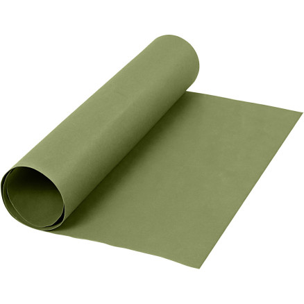Kunstlederpapier, B 50 cm, Einfarbig, 350 g, Grün, 1 m/ 1 Rolle von Diverse