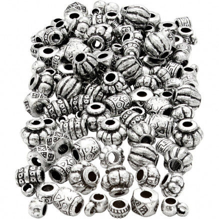 Kunststoff-Perlen, Größe 7-11mm, Lochgröße 3mm, 200g von Diverse